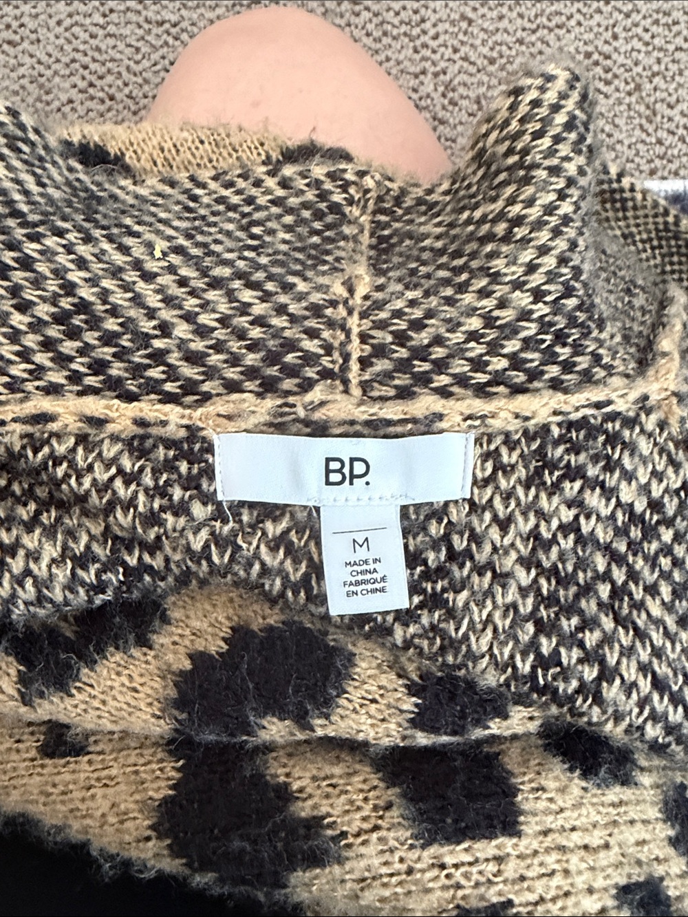 BP animal print open sweater - Picture 4 of 5